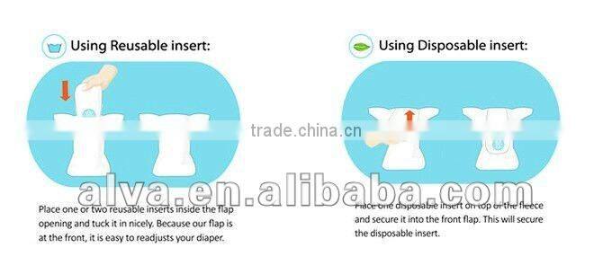 Wholesale Alva Baby Cloth Nappy Covers One Size Pocket Diaper