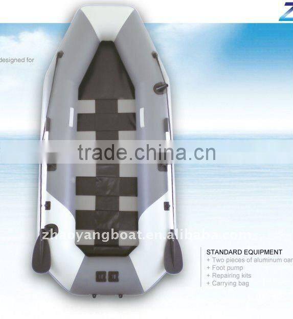 CE Authenticate PVC or Hypalon aluminum floor inflatable river boat