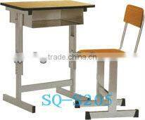 adjustable school desk and chair SQ-S208