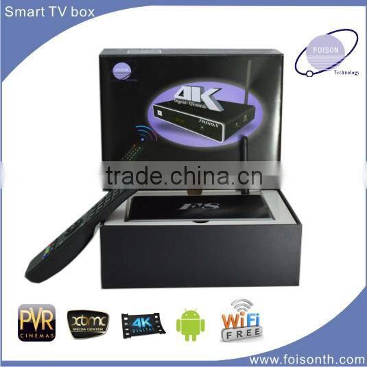 top 4k android Amlogic S812 Quad core full dh internet japan tv box with OS android 4.4