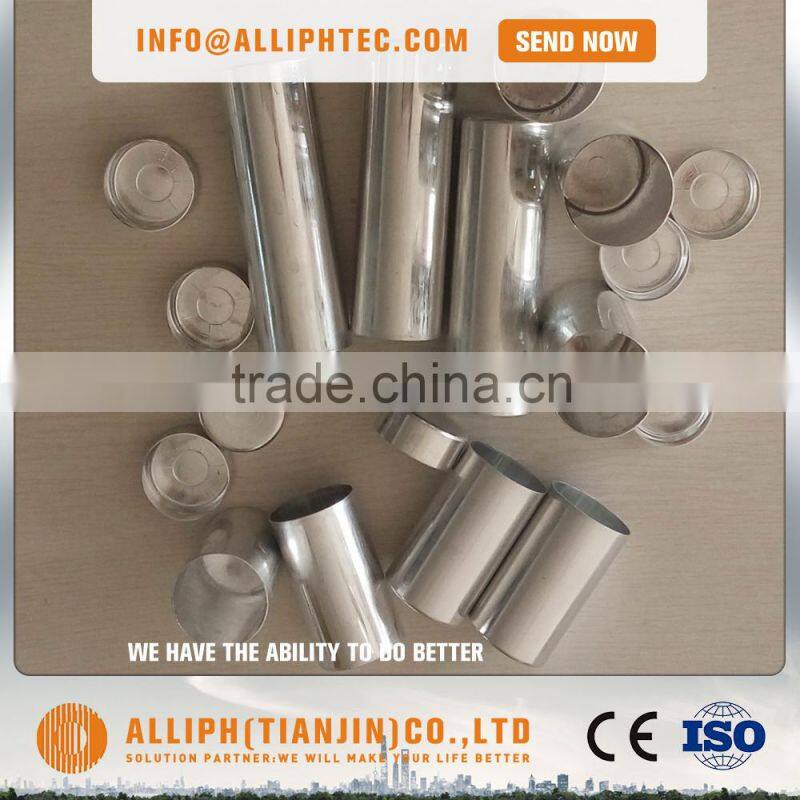 Aluminium tube for Flexible valplast material Empty dental cartridges