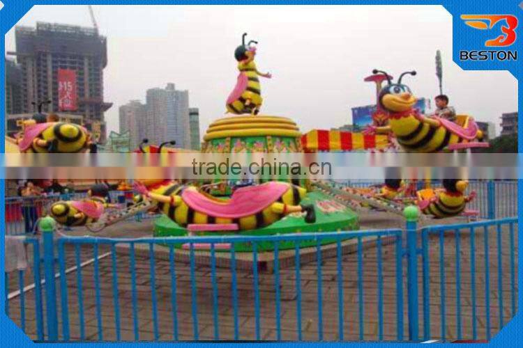 popular amusement park rides kids games rotary bee rides for sale