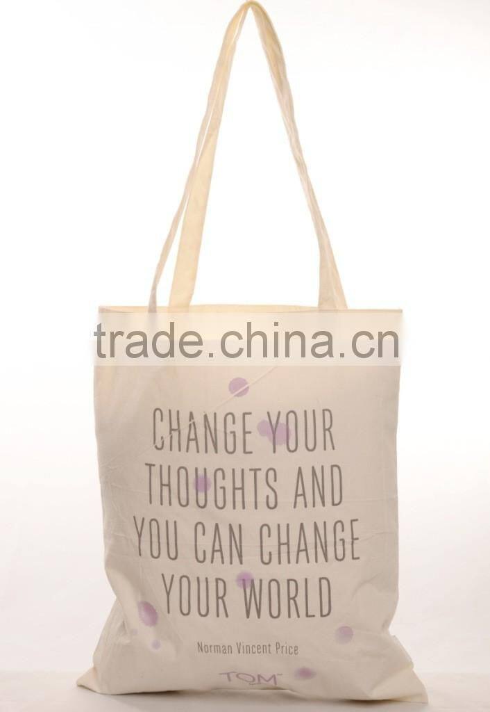 2016 Customed Colorful Printing Canvas Cotton Tote Bag