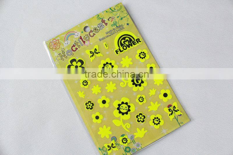 hot sale custom cartoon 3D foam sticker/transparent pvc foam sticker/3D foam key chain