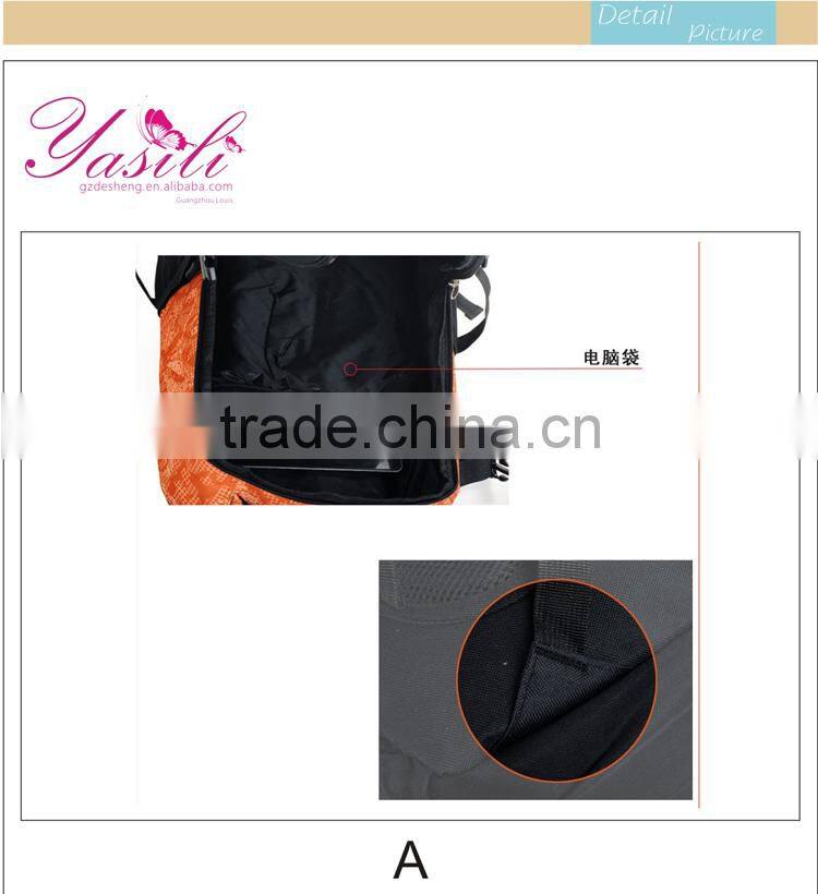 2014 multiple color selling nylon waterproof laptop backpack, outdoor adventure backpack in Guangzhou