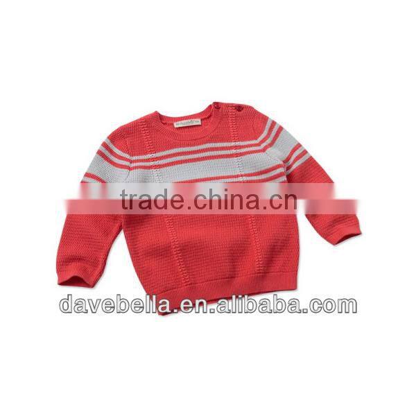DB967 dave bella 2014spring cotton toddlers sweater infant clothes outwear baby pullover wholesale baby tops kids sweater