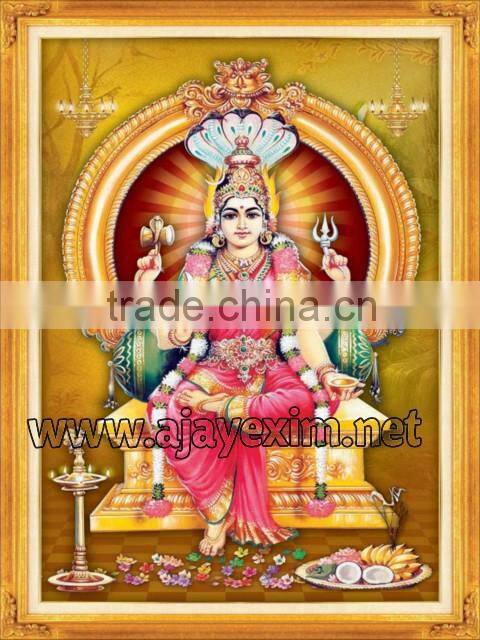 Shri Mariamman with gold glittering