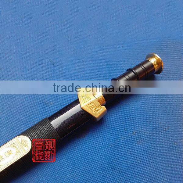Qin Jian paint by hand hundred-beaten steel sheath is not open edge