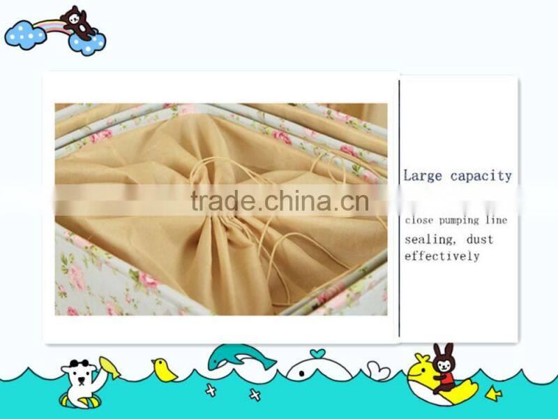 YIWU RODA 100%canvas fashionable floral high-capacity folding storage box