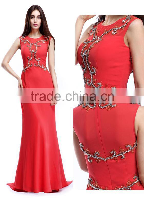 Factory Wholesale Red Long Boutique Dresses for Women