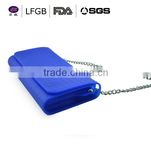 Hot sale Alibaba highly popular blue fashion silicone shopping bag