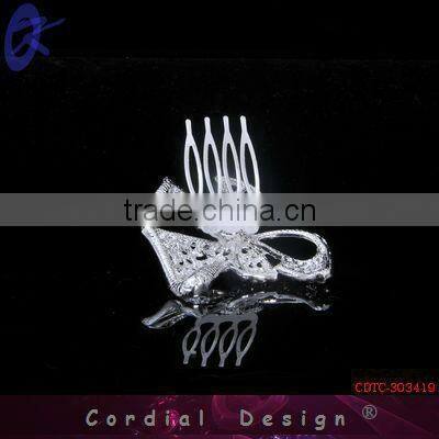 2014 Fashion Jewelry Tiara Crown Rhinestone Hair Comb Jewelry Accessory For Bridal