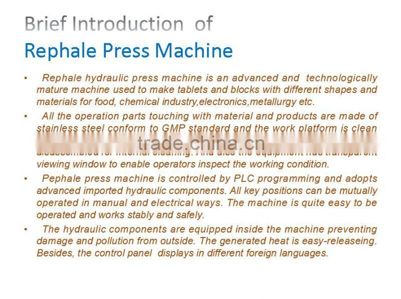 Rephale Salt Block/Tablet Press Machine