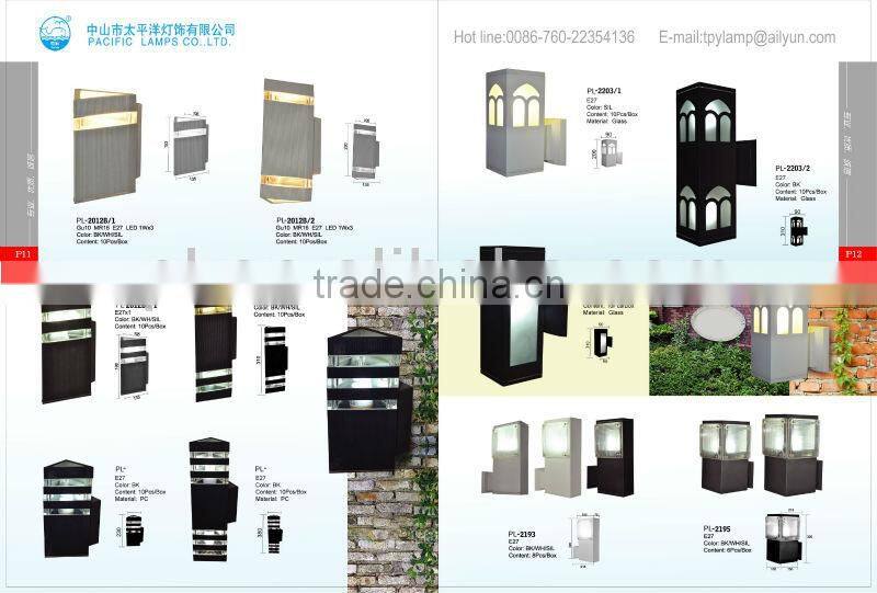 2014 Newest LED bollard light/LED wall light from China manufacture with Aluminium and PC