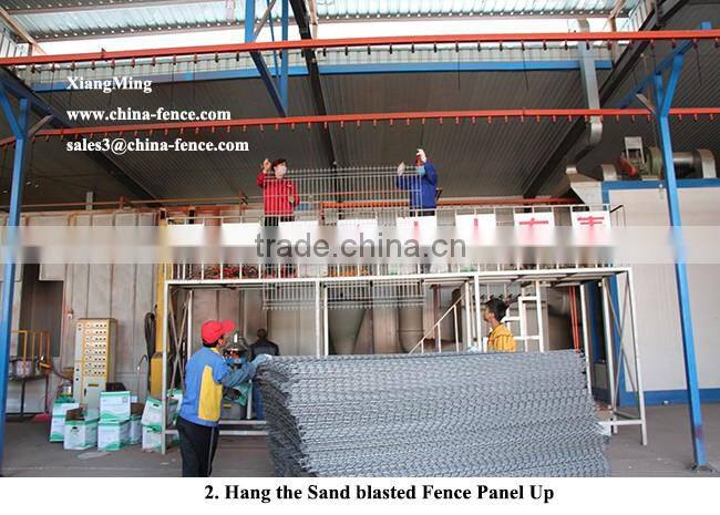 Powder Coated Metal Fence Steel Fencing Security Fences