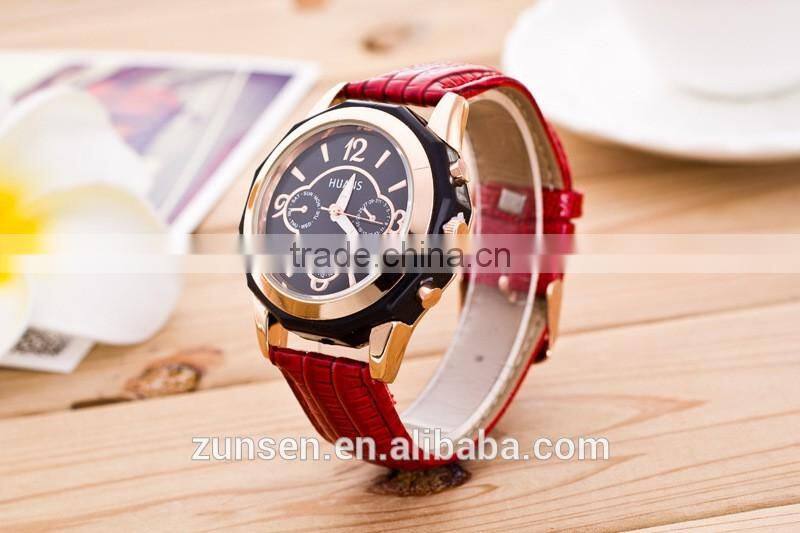 2016 High Quality Fashion Watch Women Dress Quartz-Watch Casual Wristwatch Women Relogio Feminino relojes mujer Leather Clock
