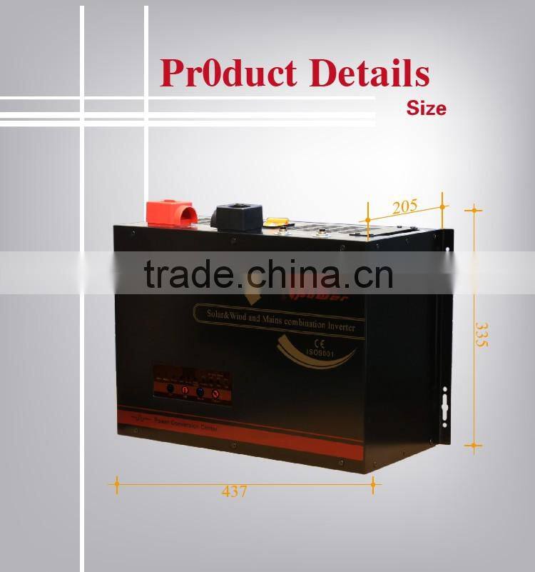 Vmaxpower 12/24/48V solar &wind&grid hybrid inverter with charger 2000w