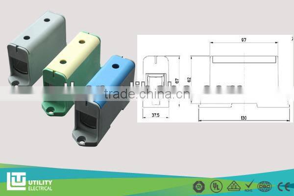 Industrial Power Din Rail terminal block Newest UTL JUT10-50 KE61 Al/Cu Terminal Conductors