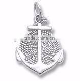 alloy charms and pendants 3 Dimensional anchor charms for bracelet