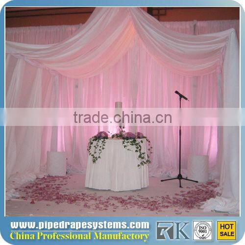 RK elegant freestanding system used pipe and drape for sale wedding pipe and drape fittings
