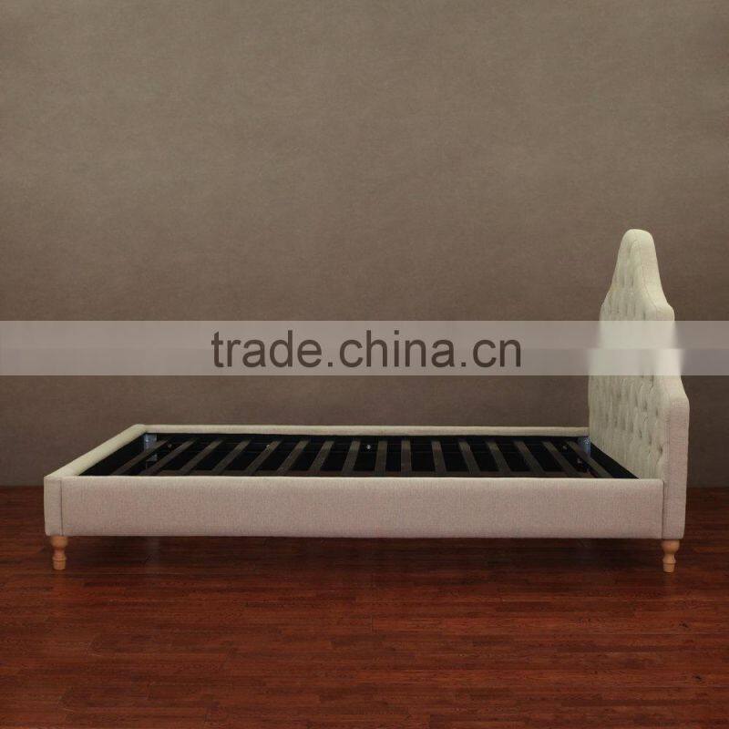 single Blue PU leather bed, super single size faux leather sofa bed, cheap faux leather bed 205