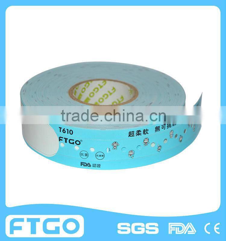 Medical consumble direct thermal patient id wristband