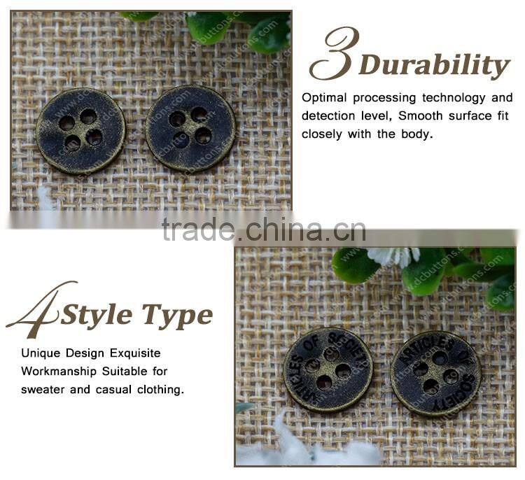 12mm Oeko tex 100 4 hole sewing button for baby apparels