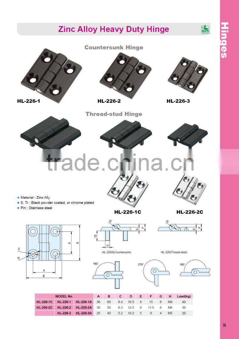 HL-226-3A electrical metal cabinet machinery Surface Mount machine cabinet Hinge