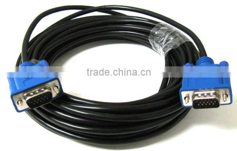1 Meter 15 Pin VGA Male to Male Cable for CRT LCD, Projector and Computer