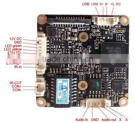 cctv 2mp ip camera board