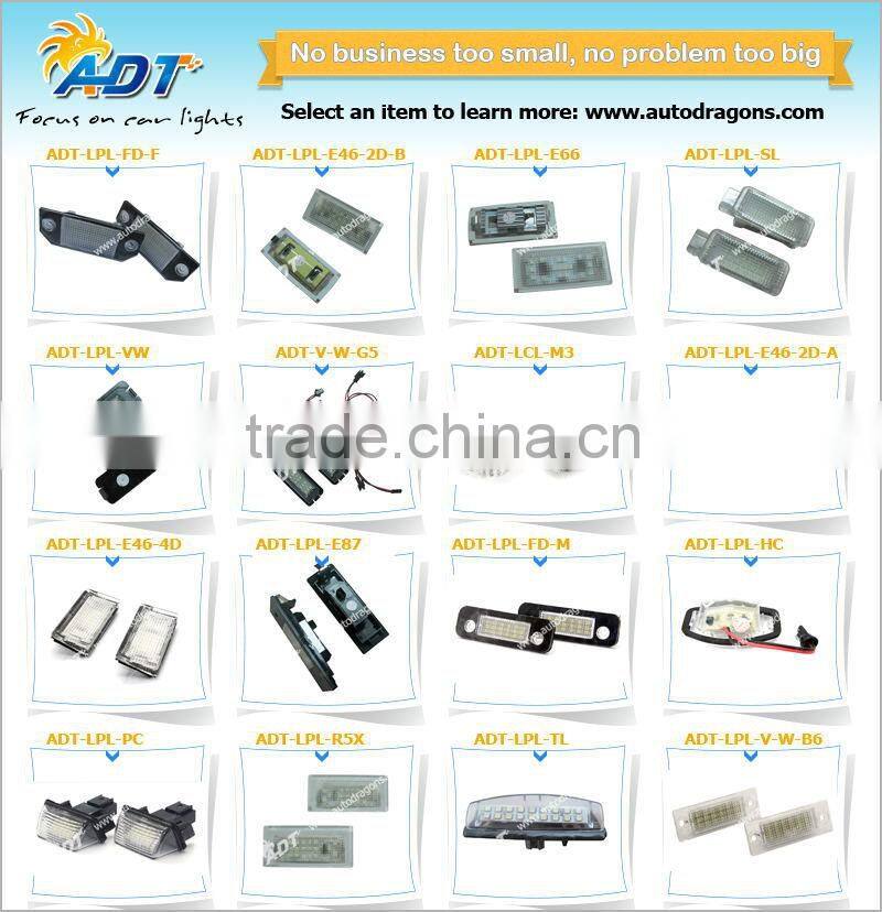 2x White Error Free LED License Plate Lamps For Lexus IS GS ES RX for Toyota for Prius