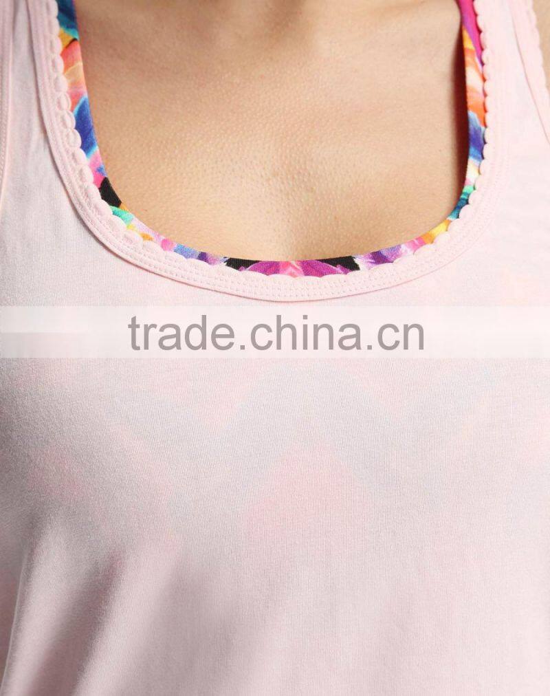 new design wholesalecustom gym stringer vest, fashion sexy gym vest for ladies