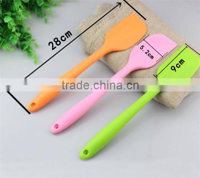 Kitchen Craft cooking tools silicon spatula,printing Logo silicon spatula, 28cm different shape and size silicon spatula
