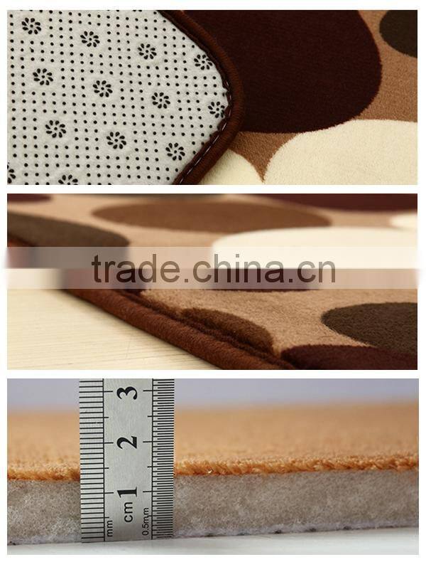 2015 new phoenix dancing beautiful design printed hot selling polyester coral velvet carpet