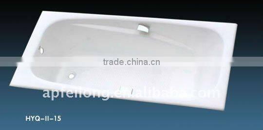 cast-iron porcelain enamel bathtub