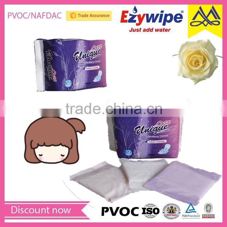 Pure cotton sanitary pad, soft breathable sanitary napkin, female disposable sanitary nakin