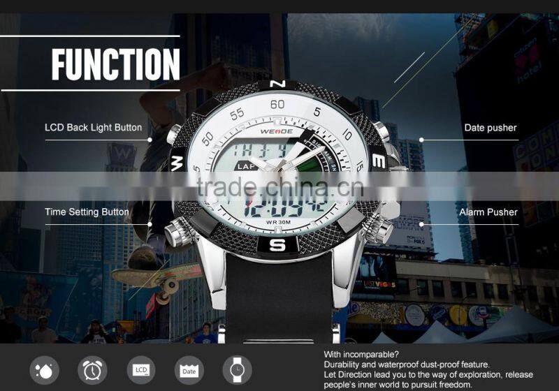 WH1104 WEIDE 2015 New Fashion Western Digital Watches Water Resistant Alibaba Express Watches Men