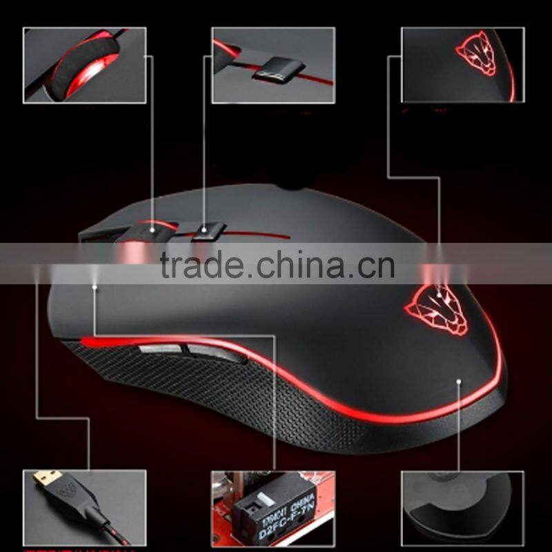 V40-4000DPI Optical Programmable Wired Gaming Mouse for PC/Laptop/Desktop, LED Colors, 6 Buttons