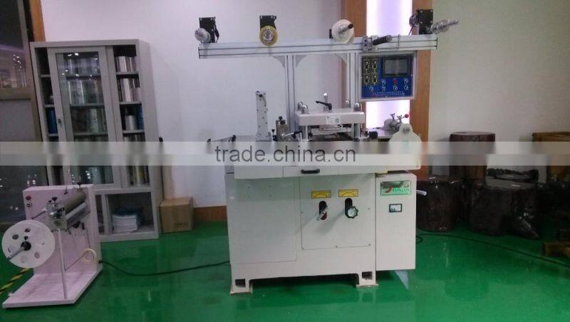 Automatic die cutting machine for double sided adhesive tape