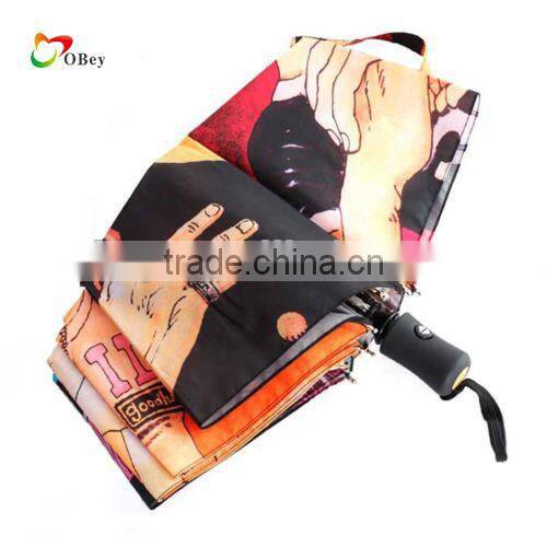 Anime One Piece triple folding anti-UV umbrella