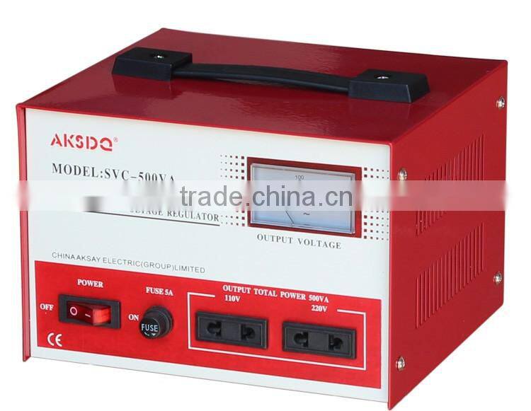 AVR Power Line Automatic Single Phase 5000w 220V or 110V 50Hz or 60Hz AC Voltage Stabilizer Made in China