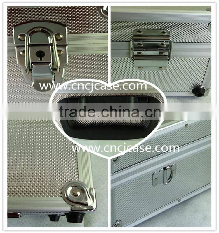 ABS silver diamond pattern aluminum tool case, useful aluminum case