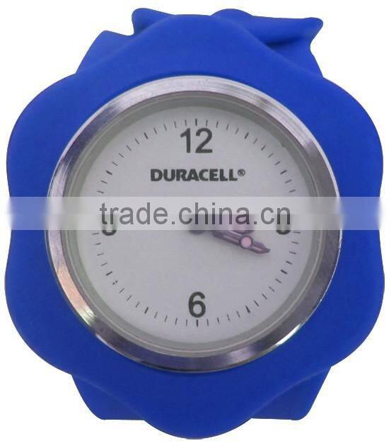 Digital clock slap watch in stars silicone bracelet watches
