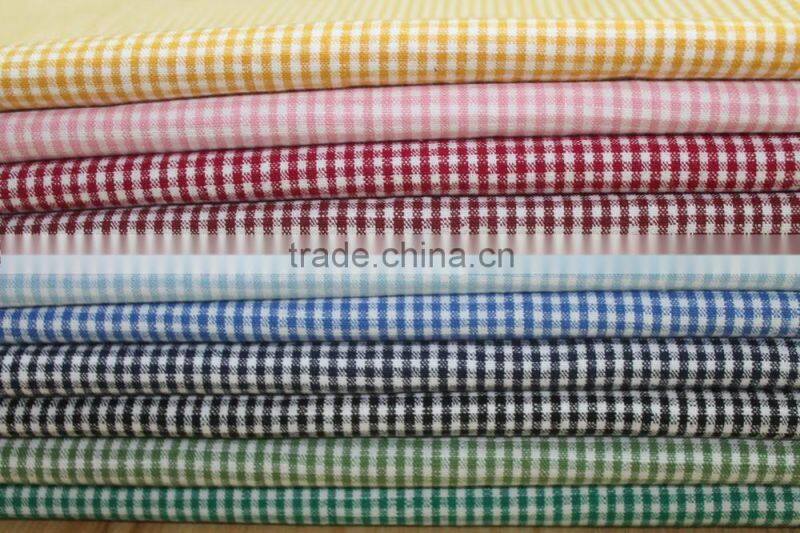 yarn dyed plaid 100% cotton fabric