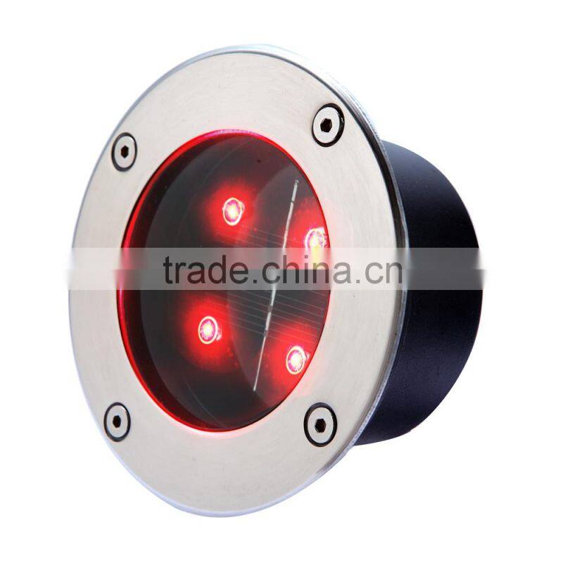 High Power LED tempered glass led solar underground lights