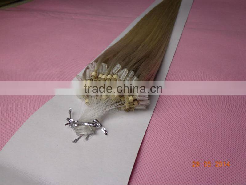 Silky Straight Wave Micro Ring Loop Hair Extension