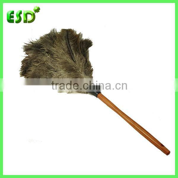 Large Natural Ostrich Feather Duster With Wooden Handle