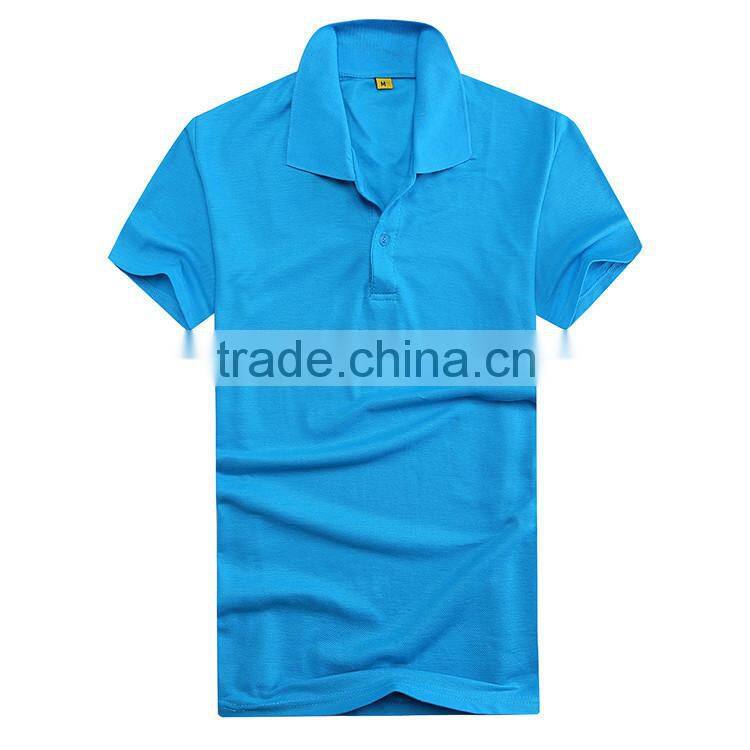 2016 new summer cotton shirt collar short sleeve pique polo t shirt men's fashion plain casual polo shirts