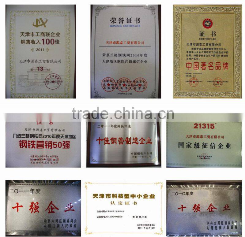 factory price carton steel tube