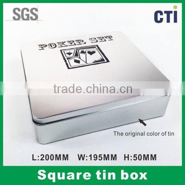 100 pcs Poker set tin box